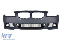 Front M Technik bumper suitable for BMW 5 Series F10 sedan, F11 touring 2010-2013 with PDC, with washers, without fog lights - ABBMFX6007315
