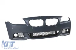 Front M Technik Stoßstange geeignet für BMW 5er Reihe F10 Limousine, F11 Touring 2010-2013 mit PDC, mit Waschdüsen, ohne Nebelscheinwerfer-image-6162817