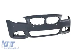 Front M Technik Stoßstange geeignet für BMW 5er Reihe F10 Limousine, F11 Touring 2010-2013 mit PDC, mit Waschdüsen, ohne Nebelscheinwerfer-image-6162822
