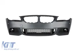 image-48-Front M Technik Stoßstange geeignet für BMW 5er F10 Limousine, F11 Touring 2010-2013 mit PDC, mit Waschdüsen, mit Nebelscheinwerfern