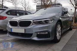 Front M Technik Stoßstange geeignet für BMW 5er G30 Limousine, G31 Touring 2017-2019 mit PDC, mit Waschdüsen, mit Grill für ACC, ohne Tagfahrlicht-image-6143619