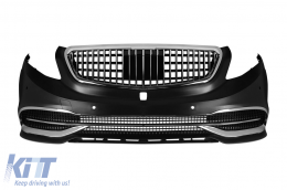 Front MB design style bumper suitable for Mercedes V-Class W447 2014-2023 with chrome elements - ABMEFX6009479