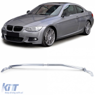 Front polished aluminum strut bar fits 3 Series BMW E90 E91 E92 E93 2005-2013