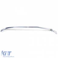 Front polished aluminum strut bar fits 3 Series BMW E90 E91 E92 E93 2005-2013-image-6210624