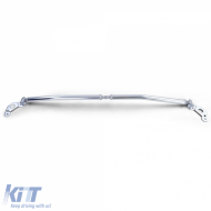 Front polished aluminum strut bar fits 3 Series BMW E90 E91 E92 E93 2005-2013-image-6210625