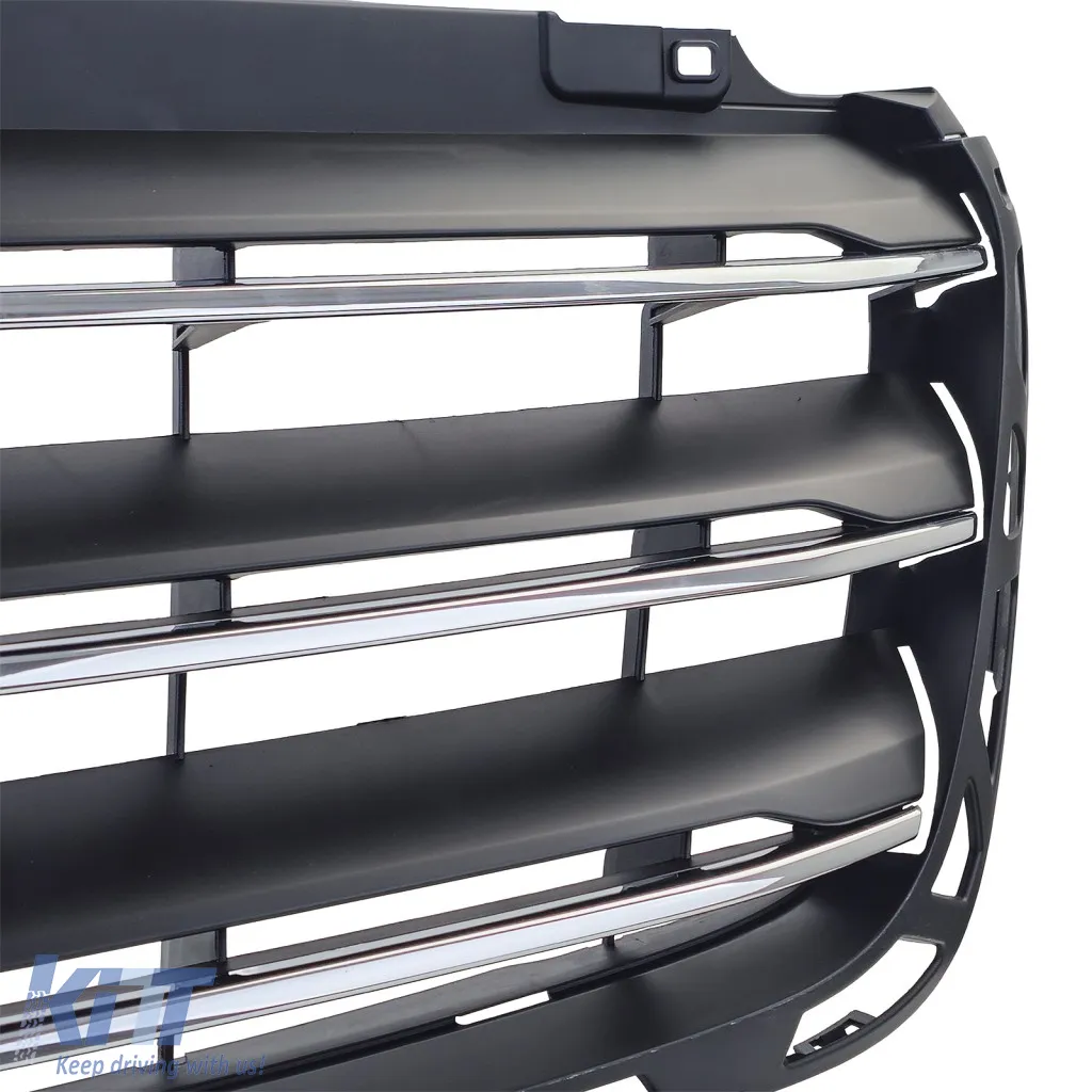 Front radiator grille with chrome slats for Mercedes Sprinter W907 W910 2018-2024