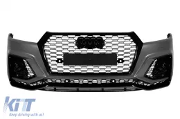 image-17-Front RS bumper suitable for Audi Q5 2018-2020 with black trim