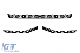 Front RS bumper suitable for Audi Q5 2018-2020 with black trim-image-6235348