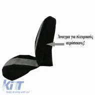 Front Seat Covers suitable for Batman Gray/Black 4 Pcs 2619611-image-6295800