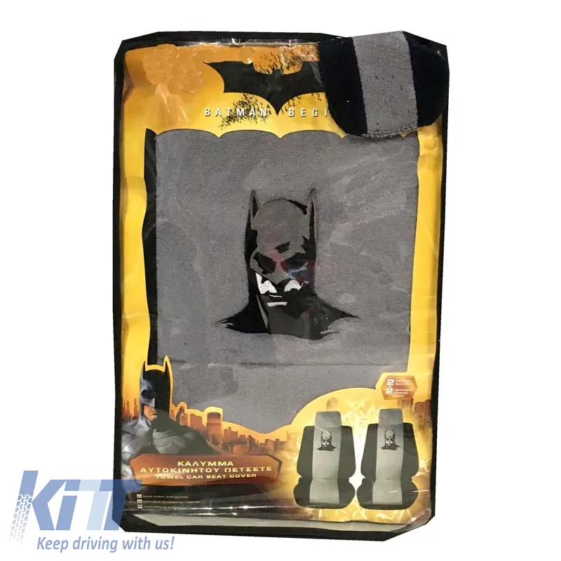 Front Seat Covers suitable for Batman Gray/Black 4 Pcs 2619611