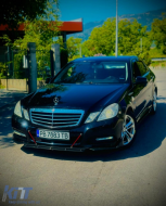 image-20-Front spoiler / blade / add-on suitable for Mercedes W212 black piano finish