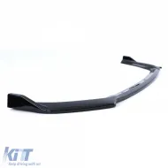 Front spoiler cup lip sport look gloss black for VW Polo VI 2G AW from 17-image-6278347