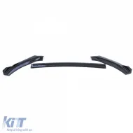 Front spoiler cup lip sport look gloss black for VW Polo VI 2G AW from 17-image-6278349