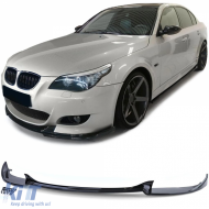 image-50-Front spoiler lip bumper black gloss fits 5 Series BMW E60 E61 2007-2009