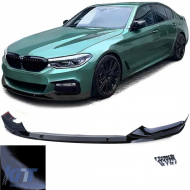 Front spoiler lip bumper black gloss suitable for 5 Series BMW G30 G31 from 2016