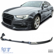 image-25-Front spoiler lip bumper carbon look for Audi A5 8T 8F 2011-2017