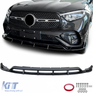 Front spoiler lip gloss black suitable for Mercedes GLC X254 C524 from 2023 - ODSM6027262