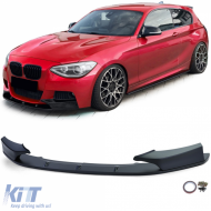 Front spoiler lip performance black matte suitable for BMW 1 Series F20 F21 10-14 - ODFBSB6029980