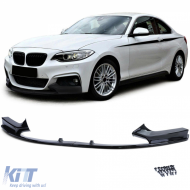 image-54-Front spoiler lip performance gloss black fits for 2 Series BMW F22 F23 12-21