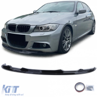 Front spoiler lip performance gloss black for 3 Series BMW E90 E91 2008-2012