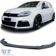 image-8-Front spoiler lip performance gloss black for Golf 6 09-12 with R20 bumper
