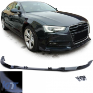 Front Spoiler Lip Performance Gloss Black for Audi A5 8T 8F 2011-2017