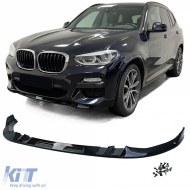 image-20-Front spoiler lip performance gloss black suitable for BMW X3 G01 2017-2021