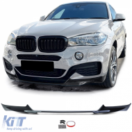 Front spoiler lip performance gloss black suitable for BMW X6 F16 14-19 - ODSB6013955