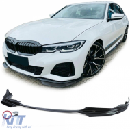 image-14-Front spoiler lip performance glossy black fits for 3 Series BMW G20 G21 2019-2022