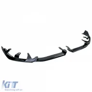 Front spoiler lip performance glossy black fits for 5 Series BMW G60 G61 from 2023-image-6278413