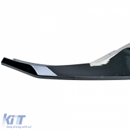 Front spoiler lip performance glossy black for Audi Q8 with S-Line 4M 2018-2023-image-6264206