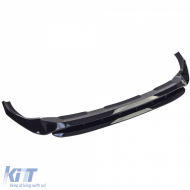 Front spoiler lip performance glossy black for Audi Q8 with S-Line 4M 2018-2023-image-6264207