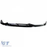 Front spoiler lip performance look gloss black fits BMW X5 F15 13-18-image-6278283