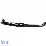 Front spoiler lip performance look gloss black fits BMW X5 F15 13-18-image-6278286