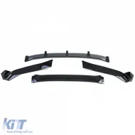 Front spoiler lip performance look gloss black fits BMW X5 F15 13-18-image-6278290