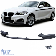Front spoiler lip performance look suitable for 2 Series BMW F22 F23 2012-2021