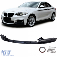 image-58-Front spoiler lip sport gloss black suitable for BMW 2 Series F22 F23 with M package