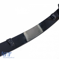 Front spoiler lip sport gloss black suitable for BMW 2 Series F22 F23 with M package-image-6261296