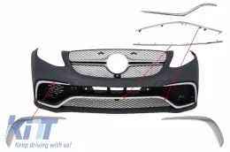 image-26-Front Spoiler Splitter Flaps Flics Garnish Chrome suitable for Mercedes GLE Coupe C292 (2015-2018)