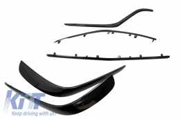 Front Spoiler Splitter Flaps Flics suitable for Mercedes GLE Coupe C292 (2015-2018) Piano Black