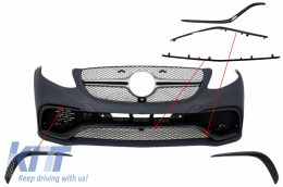 image-25-Front Spoiler Splitter Flaps Flics suitable for Mercedes GLE Coupe C292 (2015-2018) Piano Black