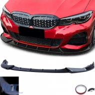 image-52-Front spoiler sport lip gloss black fits for 3 Series BMW G20 G21 2019-2022