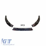 Front Spoiler suitable for Audi A3 8Y 2020+ S Line / S3 Sedan / Sportsback Gloss Black-image-6320665
