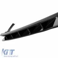 Front Spoiler suitable for Audi Q8 S-Line (2018-2023) Gloss Black 4 pcs-image-6314031