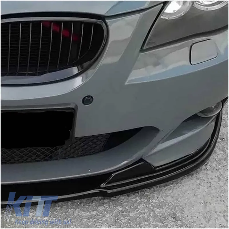 Front Spoiler suitable for BMW 5 E60 2003-2011 Hamman Look ABS Plastic Glossy Black 1pc