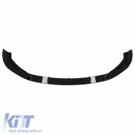 Front Spoiler suitable for BMW X1 F48 15-19 M-Packet Glossy Black 3pc-image-6301869