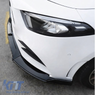 Front Spoiler suitable for Mercedes-Benz A-Class W177 18-23 Hatchback / Sedan A Design Line Gloss Black 3 pcs