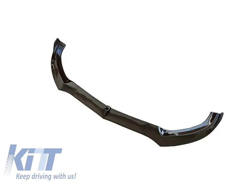 Front Spoiler suitable for Mercedes-Benz C-Class C205 / W205 14-19 A Design Line Glossy Black 3 Pieces