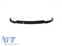 Front Spoiler suitable for Mercedes-Benz C-Class C205 / W205 Facelift 19-21 A Design Line Glossy Black Brabus Look 3 Pieces-image-6329294