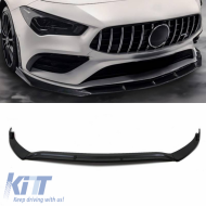 Front Spoiler suitable for Mercedes-Benz CLA C118 / X118 19-23 A Design Line & A Design 35 Gloss Black 3 pcs